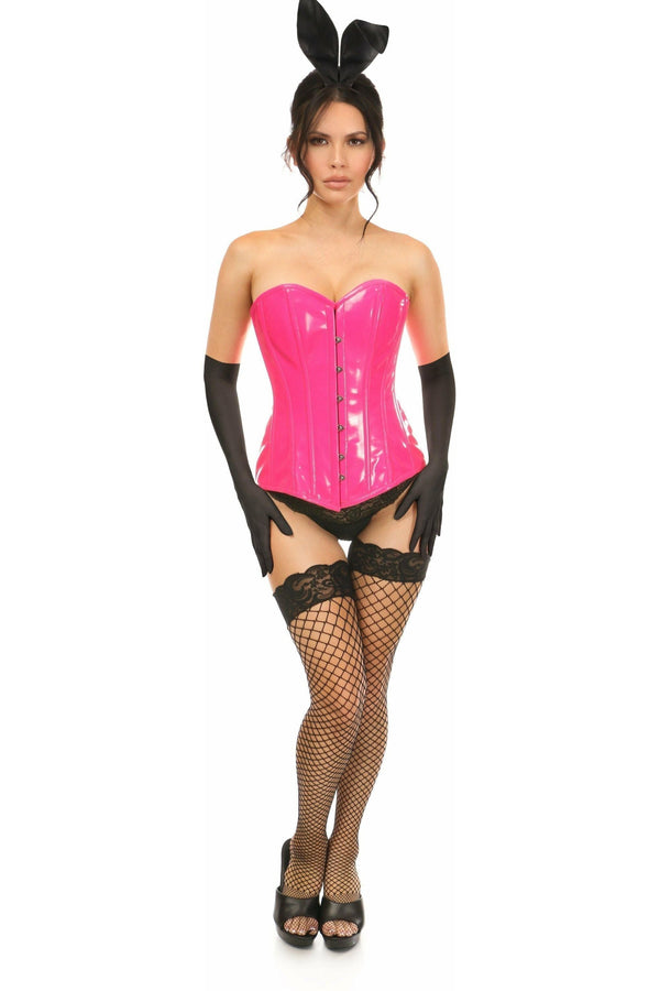 Daisy Corsets Lavish 4 PC Pink Patent Bunny Corset Costume