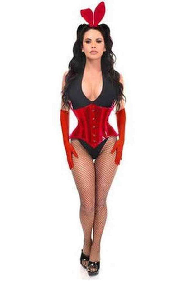 Daisy Corsets Lavish 4 PC Red Festival Bunny Corset Costume
