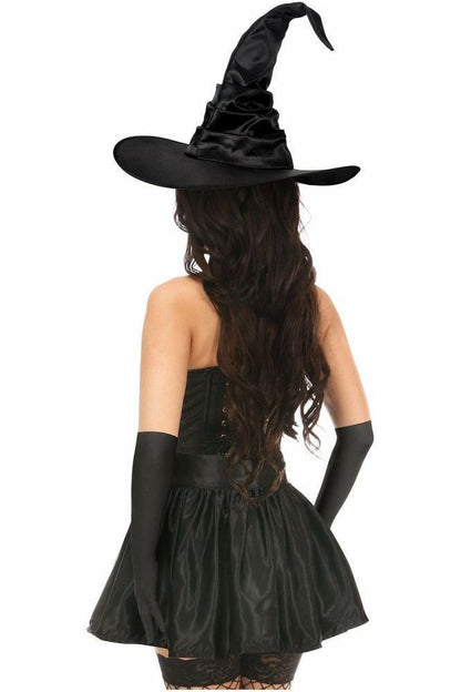Lavish 4 PC Red Lace Witch Corset Costume - Daisy Corsets