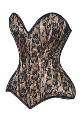 Daisy Corsets Lavish Lace Overbust Corset Sweetheart Neckline Busk Closure