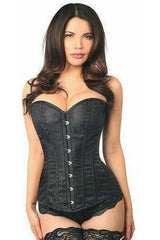 Daisy Lavish Black Brocade Corset