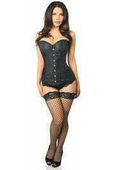 Daisy Lavish Black Brocade Corset