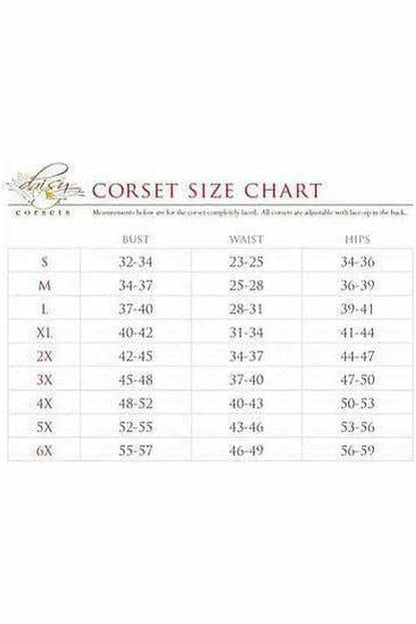 Lavish Black Cotton Underbust Corset - Daisy Corsets