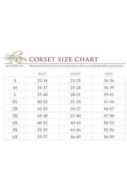 Daisy Corsets Lavish Black Denim Underwire Bustier