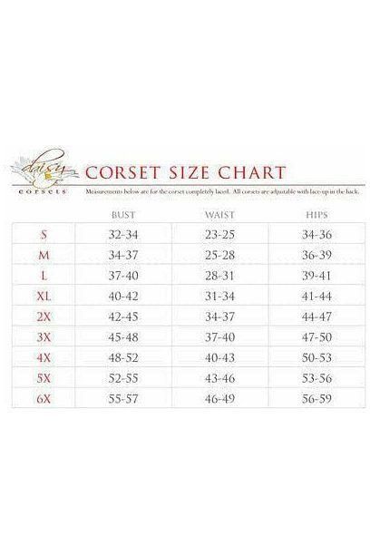 Lavish Black Faux Leather Corset Belt Cincher w/Clasps - Daisy Corsets