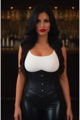 Daisy Corsets Lavish Black Lace Mini Cincher Underbust Corset Waist Cincher Busk Closure