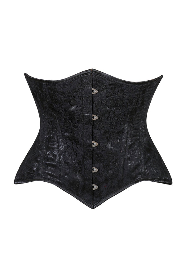 Daisy Corsets Lavish Black Lace Underbust Corset Waist Cincher Busk Closure