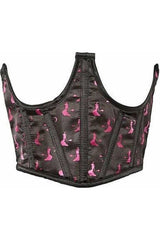 Daisy Corsets Lavish Black & Satin Open Cup Waist Cincher