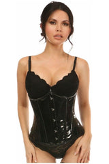 Lavish Black Patent Underbust Corset - Daisy Corsets