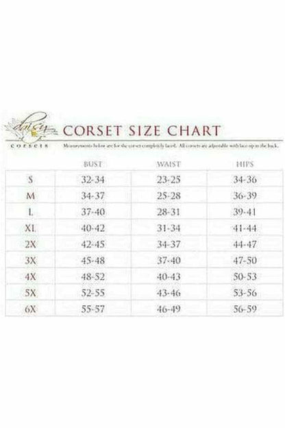 Lavish Black Satin Full Back Sweetheart Corset - Daisy Corsets