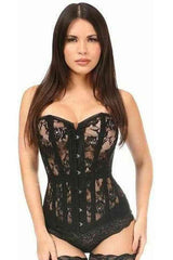Daisy Corsets Lavish Sheer Lace Over Bust Corset