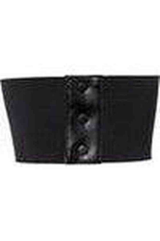 Lavish Black w/Black Lace Overlay Corset Belt Cincher - Daisy Corsets