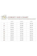 Daisy Corsets Lavish w/Black Lace Overlay Open Cup Waist Cincher