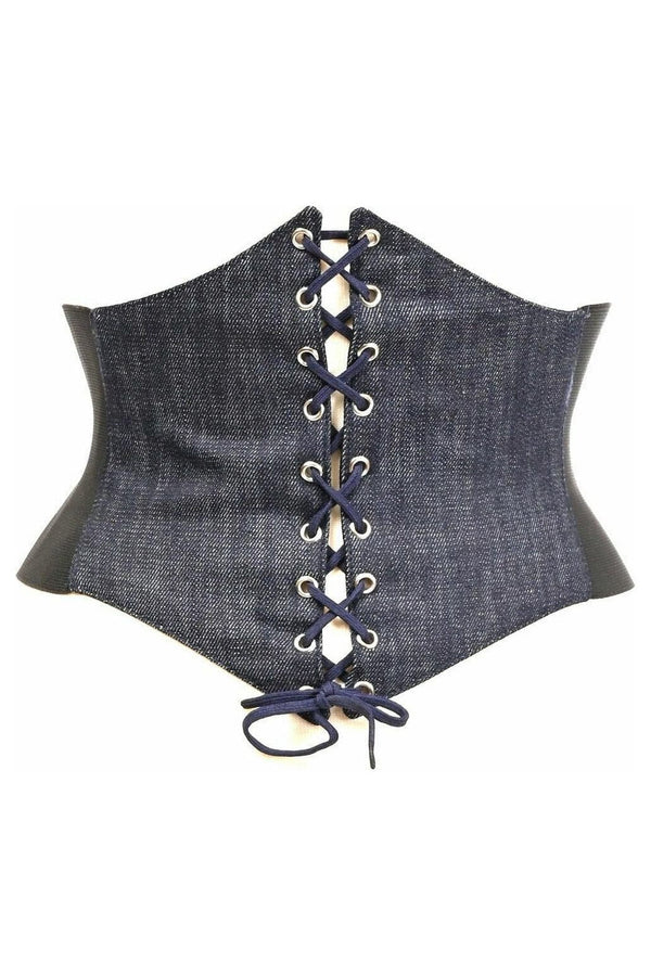 Daisy Corsets Lavish Blue Denim Corset Belt Cincher
