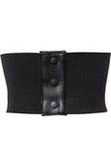 Lavish Blue w/Black Lace Overlay Corset Belt Cincher - Daisy Corsets