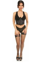 Lavish Celestial Satin Open Cup Waist Cincher - Daisy Corsets