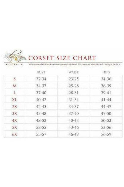 Lavish Celestial Underwire Bustier Top w/Removable Ruffle Sleeves - Daisy Corsets