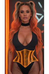Daisy Lavish Clear Orange Curvy Cut Mini Cincher Corset