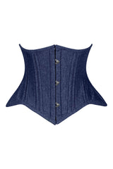Daisy Corsets Lavish Dark Denim Mini Waist Cincher Underbust Corset Top
