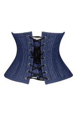 Daisy Corsets Lavish Dark Denim Mini Waist Cincher Underbust Corset Top