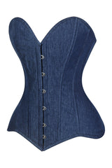 Daisy Corsets Lavish Dark Denim Overbust Corset Top