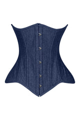 Daisy Corsets Lavish Dark Denim Underbust Waist Cincher Corset Top