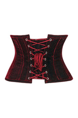 Daisy Corsets Lavish Velvet Mini Cincher Underbust Corset Waist Cincher Busk Closure