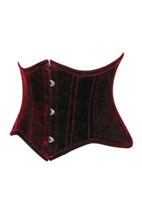 Daisy Corsets Lavish Velvet Mini Cincher Underbust Corset Waist Cincher Busk Closure