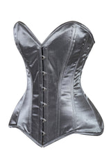 Daisy Corsets Lavish Dark Silver Overbust Corset Sweetheart Neckline Busk Closure