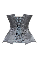 Daisy Corsets Lavish Dark Silver Overbust Corset Sweetheart Neckline Busk Closure