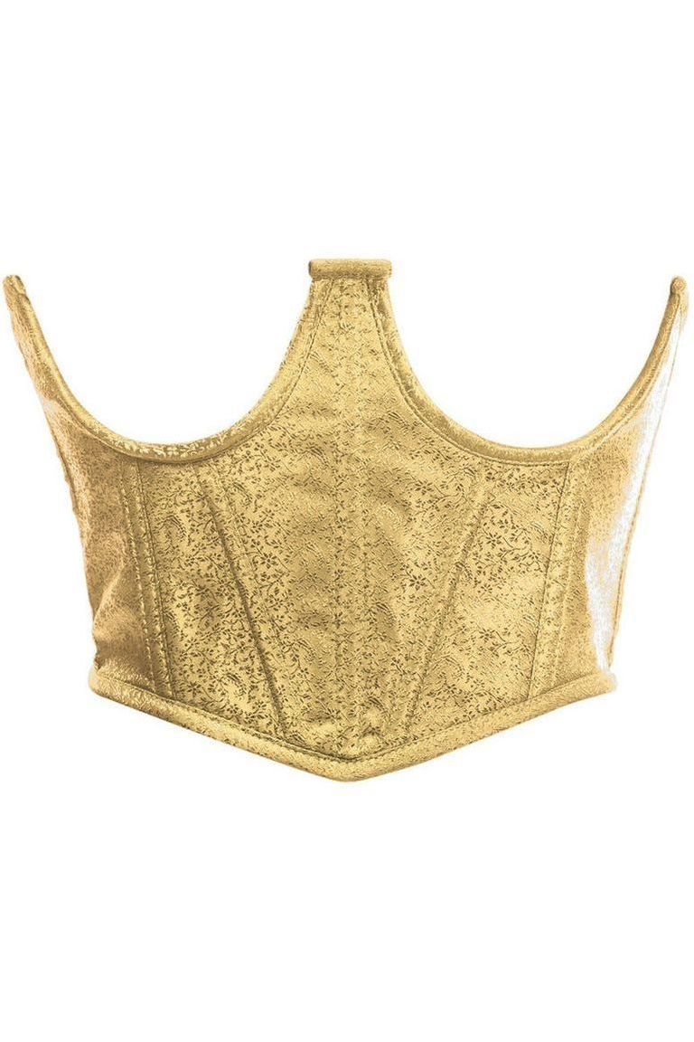 Daisy Corsets Lavish Gold Brocade Open Cup Waist Cincher