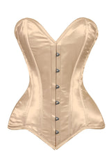 Daisy Corsets Lavish Gold Satin Overbust Corset Sweetheart Neckline Busk Closure