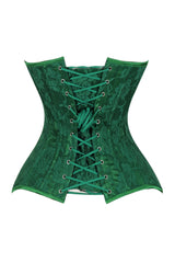 Daisy Corsets Lavish Green Lace Overbust Corset Sweetheart Neckline Busk Closure