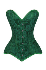 Daisy Corsets Lavish Green Lace Overbust Corset Sweetheart Neckline Busk Closure