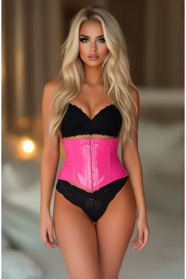 Daisy Corsets Lavish Hot Pink Patent Mini Cincher