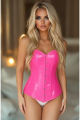 Daisy Corsets Lavish Hot Pink Patent Overbust Corset