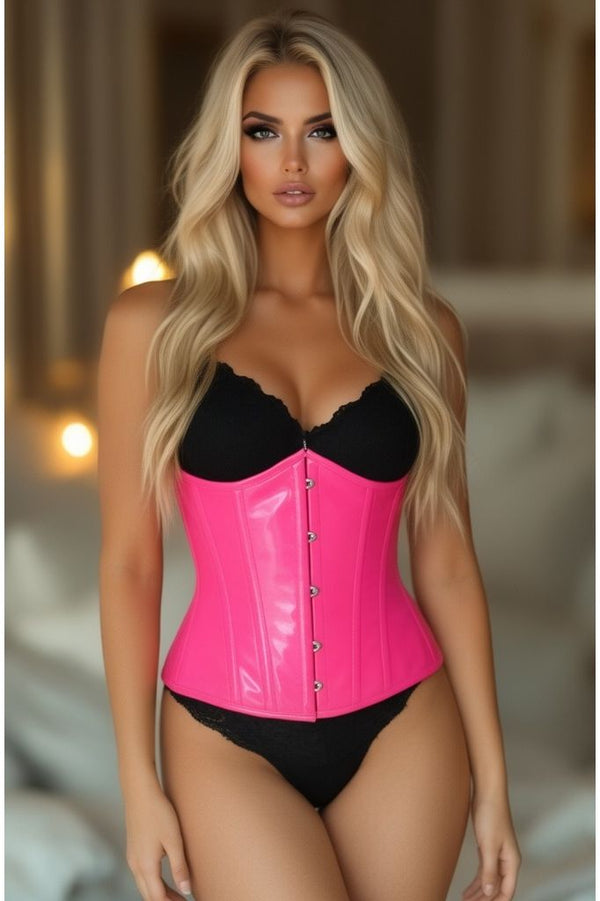 Daisy Corsets Lavish Hot Pink Patent Underbust Corset