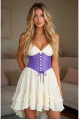 Daisy Corsets Lavish Lavender Brocade Corset Belt Cincher