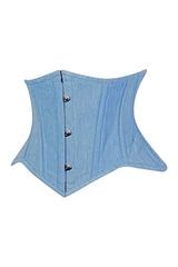 Daisy Corsets Lavish Lt Denim Mini Waist Cincher Underbust Corset Top