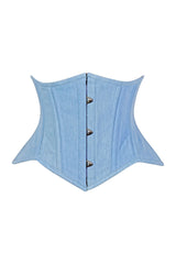 Daisy Corsets Lavish Lt Denim Mini Waist Cincher Underbust Corset Top