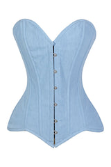 Daisy Corsets Lavish Lt Denim Overbust Corset Top