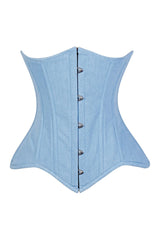 Daisy Corsets Lavish Lt Denim Underbust Waist Cincher Corset Top