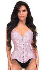 Daisy Corsets Lavish Lt Pink Lace Overbust Corset Sweetheart Neckline Busk Closure