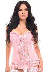 Daisy Corsets Lavish Lt Lycra & Lace Hook & Eye Stretch Bustier Corset