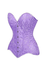 Daisy Corsets Lavish Lt Purple Brocade Overbust Corset W/Busk Closure
