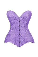 Daisy Corsets Lavish Lt Purple Brocade Overbust Corset W/Busk Closure