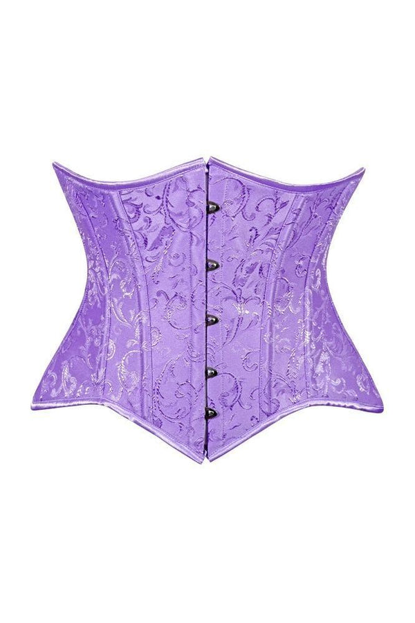 Daisy Corsets Lavish Lt Purple Brocade Waist Cincher Under Bust Corset w/Front Busk Closure