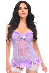 Daisy Corsets Lavish Lt Lycra & Lace Hook & Eye Stretch Bustier Corset