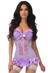 Daisy Corsets Lavish Lt Lycra & Lace Hook & Eye Stretch Bustier Corset