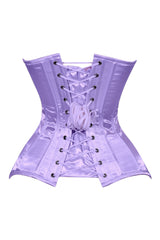 Daisy Corsets Lavish Lt Purple Satin Overbust Corset Sweetheart Neckline Busk Closure